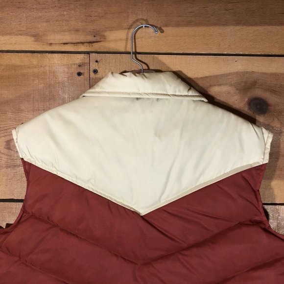 NEW Vintage B.O.G 50% Down 50% Feathers Vest Mens Size Medium Snap Button Up - Picture 9 of 11